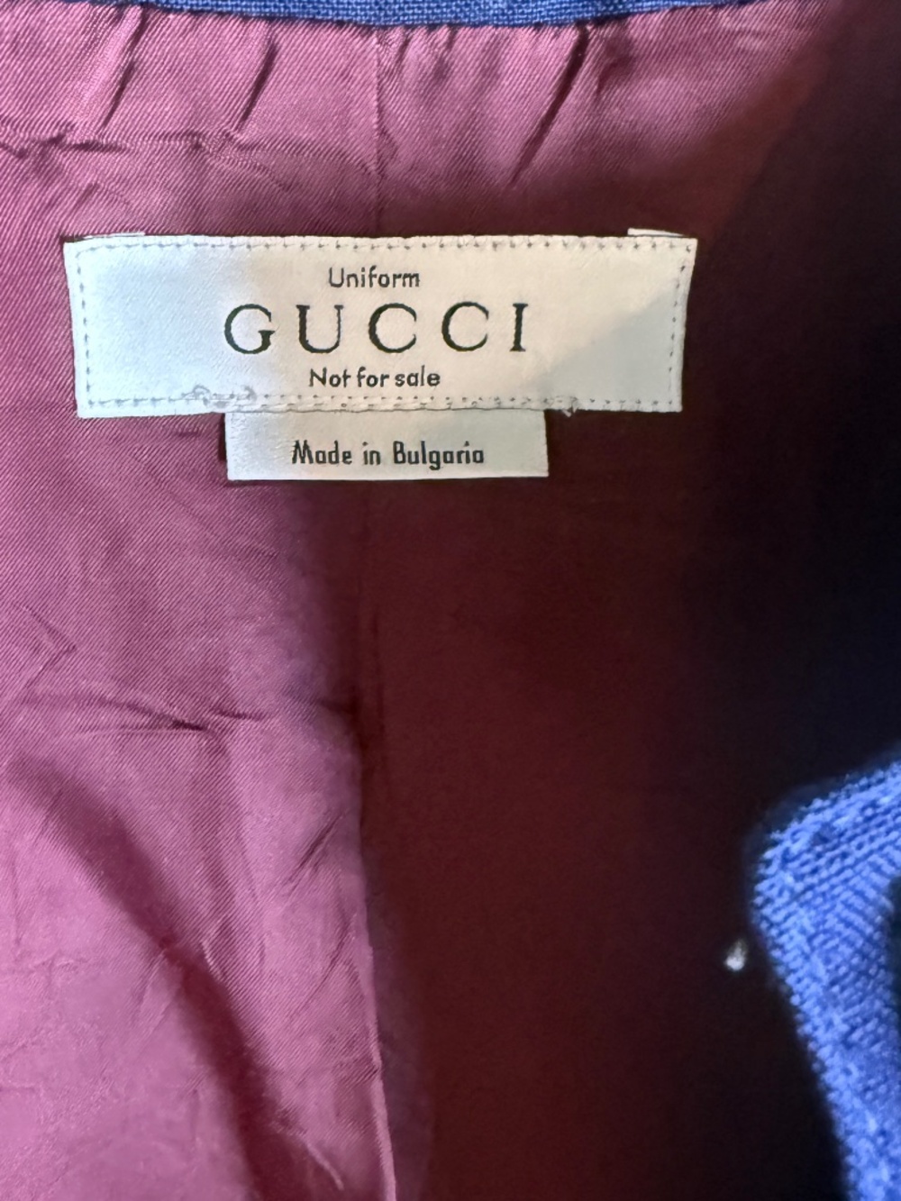 Rare Gucci Uniform Jacket Navy Gold Button Utility Blazer Made in Bulgaria SizeM - Picture 3 of 9